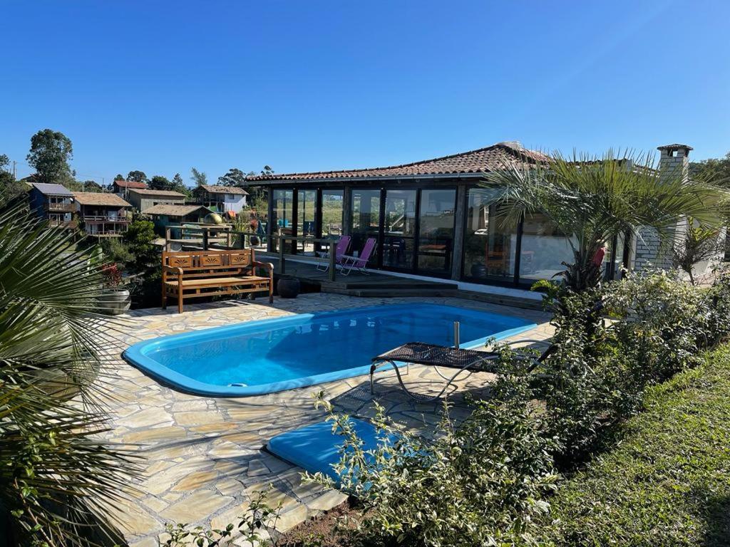 Villa Santorini Praia Do Rosa Com Piscina E Jacuzzi Buitenkant foto