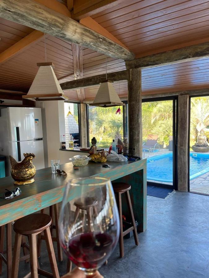 Villa Santorini Praia Do Rosa Com Piscina E Jacuzzi Buitenkant foto